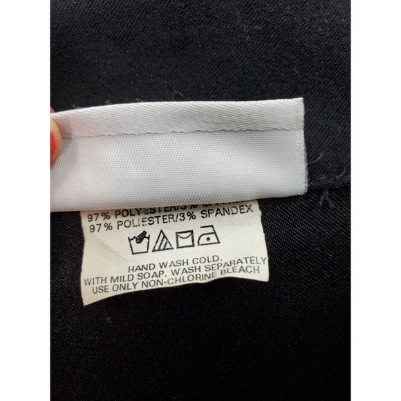 Kathy Ireland Shacket Women 1X Black Velour Long Sleeve Slit Collar Button Front - Picture 7 of 10